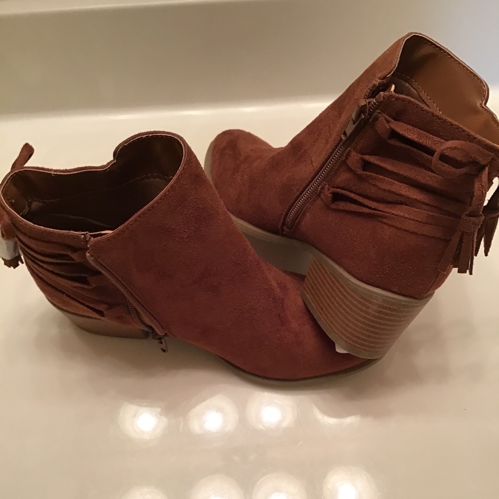TRUE CRAFT FAUX SUEDE ZIP BOOTS GIRLS